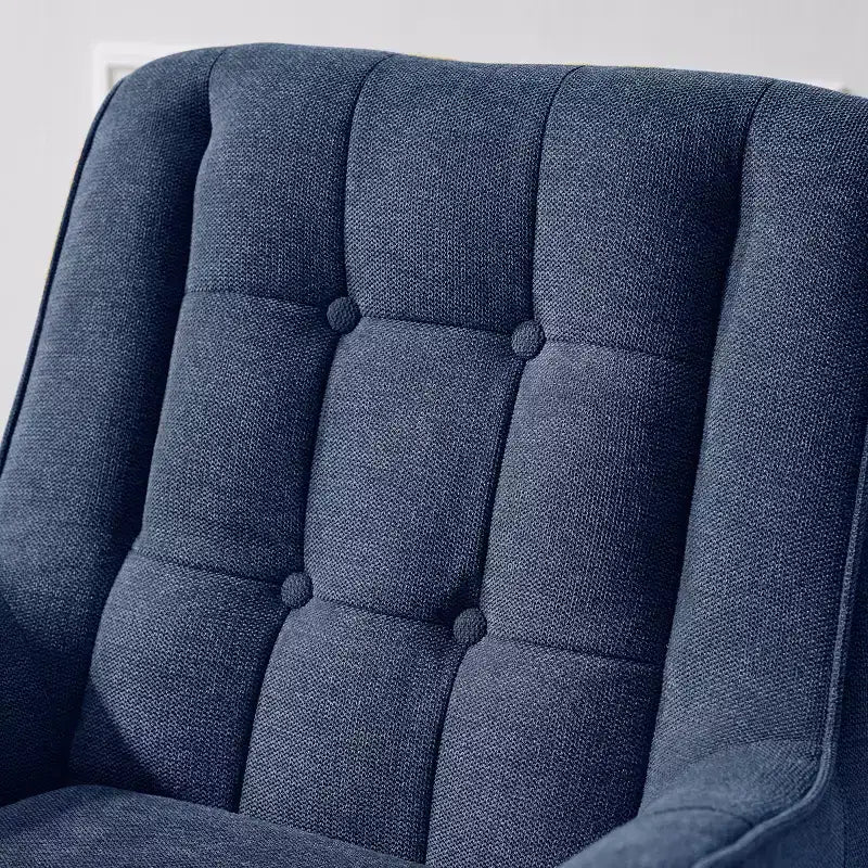 Art Leon Comfortable Fabric Accent Chair with Armrest and Button-tufted Back
