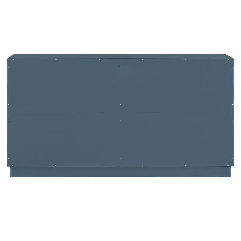 Hostack Sideboard Cabinet with Adjustable Shelves and Silver Handles for Dining & Living Room, Antique Blue