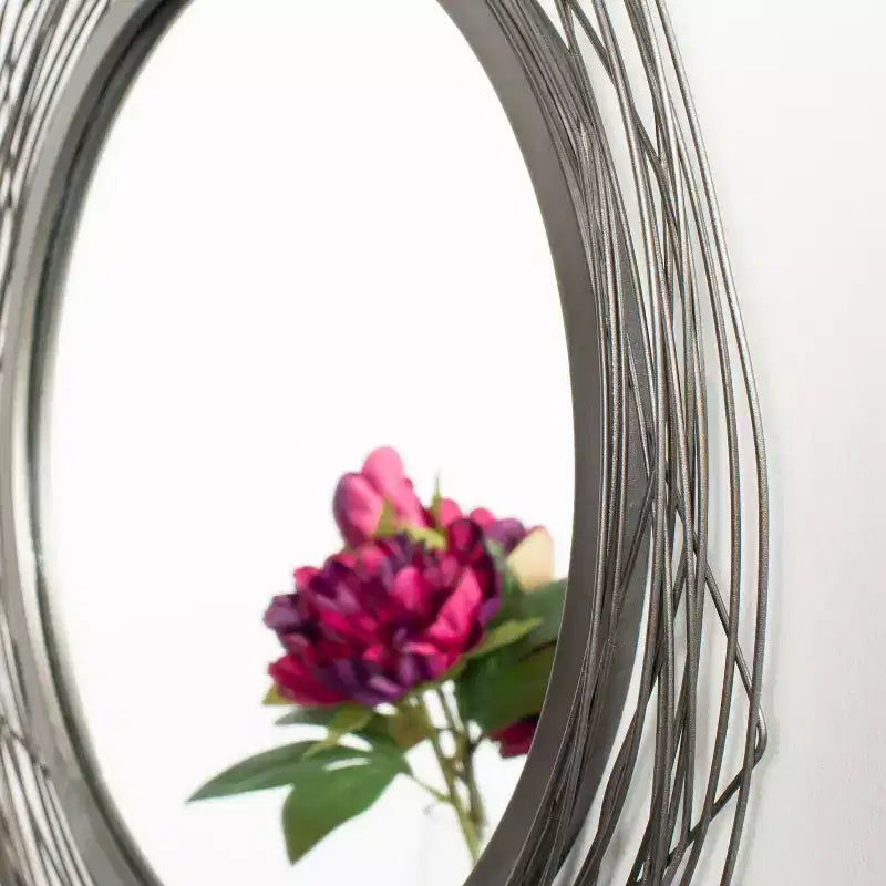 Nixie Mirror - 20.8 x 20.8 - MRR1026 - Black - Safavieh
