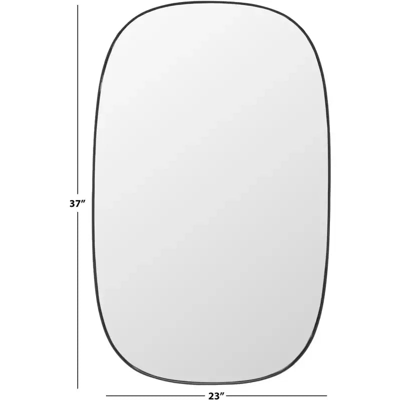 Specchio da parete rettangolare, 23 x 37 pollici.