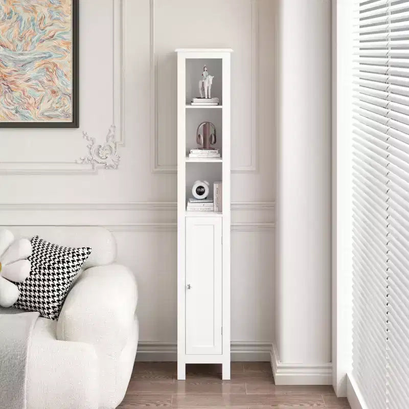GDFStudio Marcotte Bathroom Storage Cabinet with Adjustable Shelves and Reversible Doors