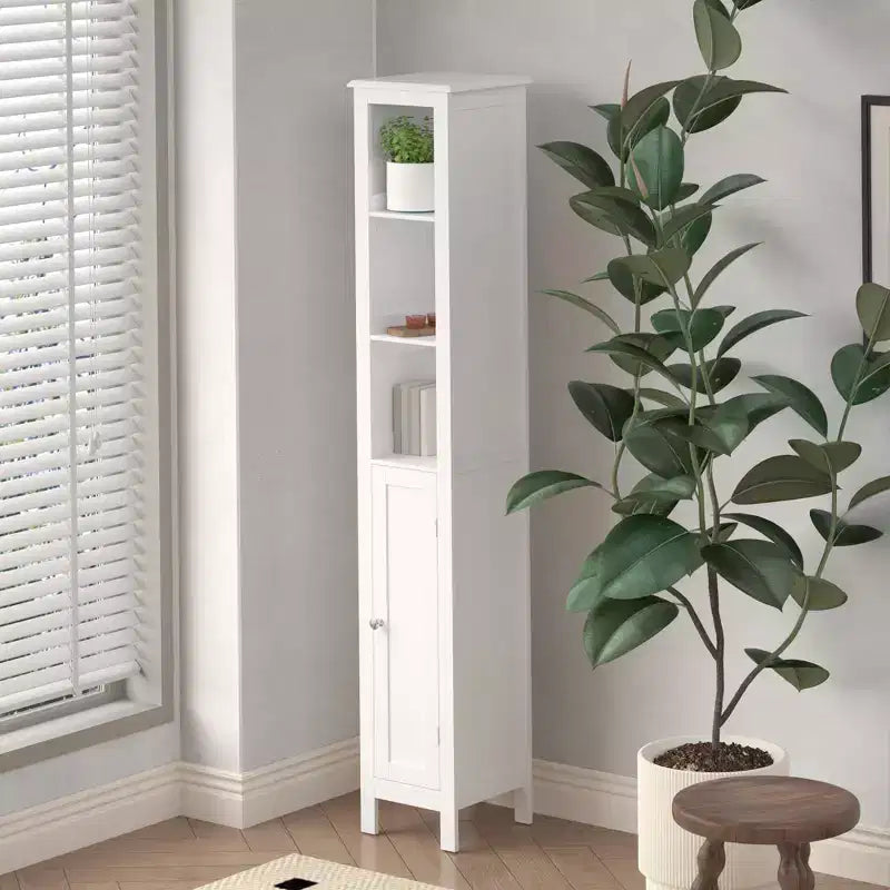GDFStudio Marcotte Bathroom Storage Cabinet with Adjustable Shelves and Reversible Doors