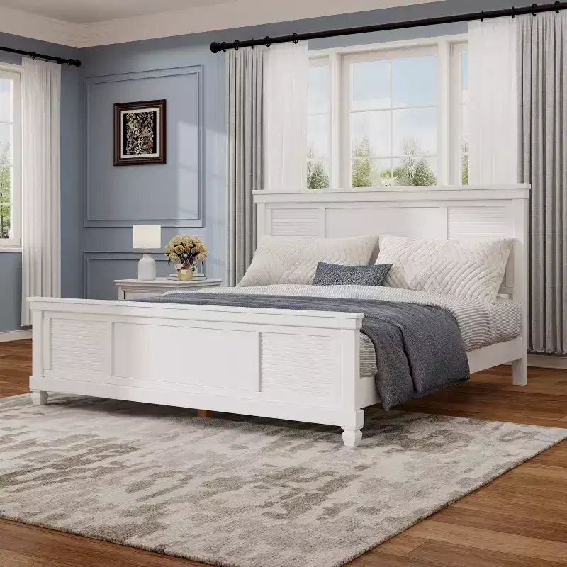 Christopher Knight Home Silas Farmhouse Wooden Bed with Headboard
