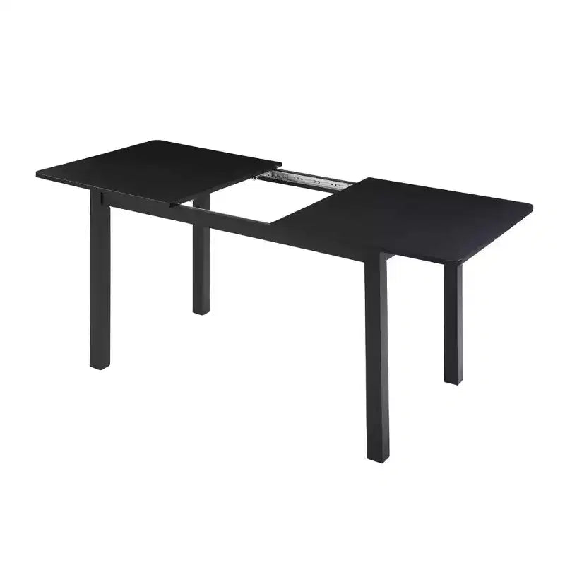 59 Extendable Dining Table  Seats 4-8 |Modern Drop-Leaf Kitchen & Home Office Table for Small Spaces