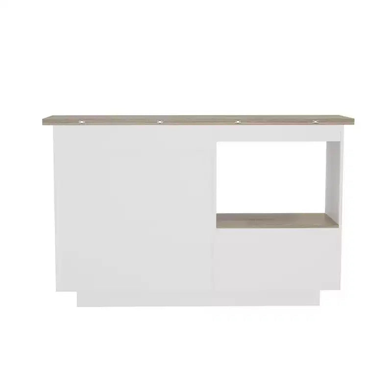 Meuble de coiffeuse moderne Famapy avec étagères réglables, Armoire à chaussures de coiffeuse avec abattant latéral pliable, Table de maquillage pour entrée et chambre à coucher
