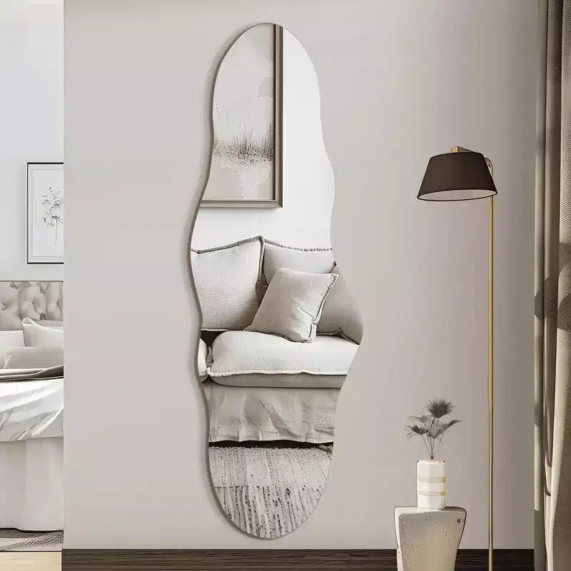 MAYEERTY Hanging Mirror Frameless Irregular Shape