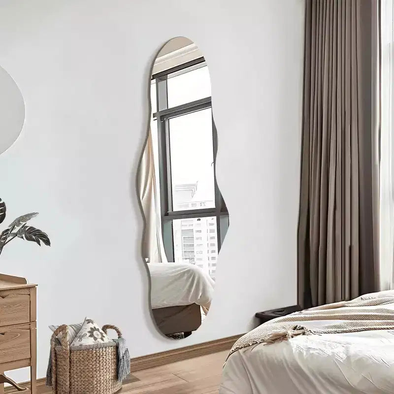 MAYEERTY Hanging Mirror Frameless Irregular Shape