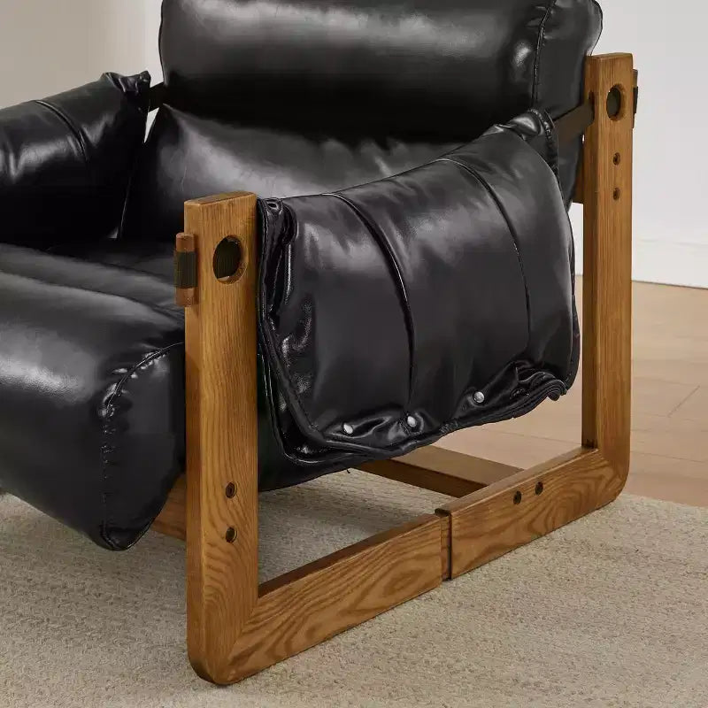 Art Leon Faux Leather Leisure Lounge Chair