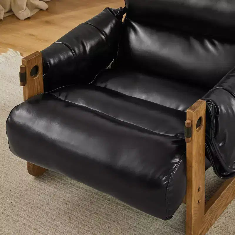 Art Leon Faux Leather Leisure Lounge Chair