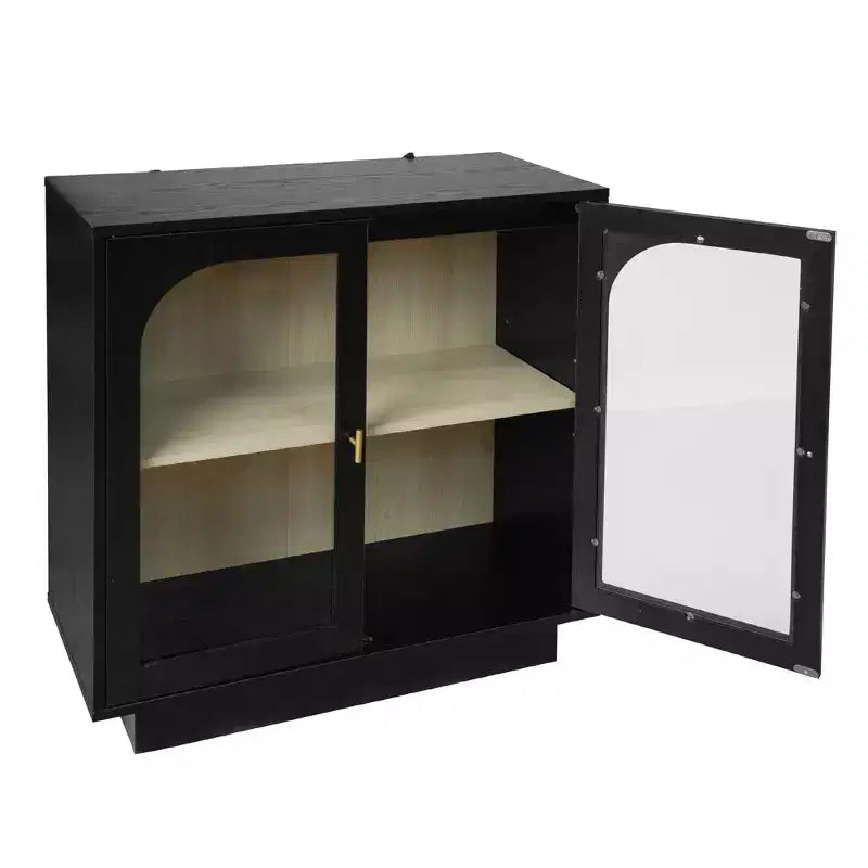 GDFStudio Veatch Modern Storage Cabinet with Acrylic Doors and Adjustable Shelf