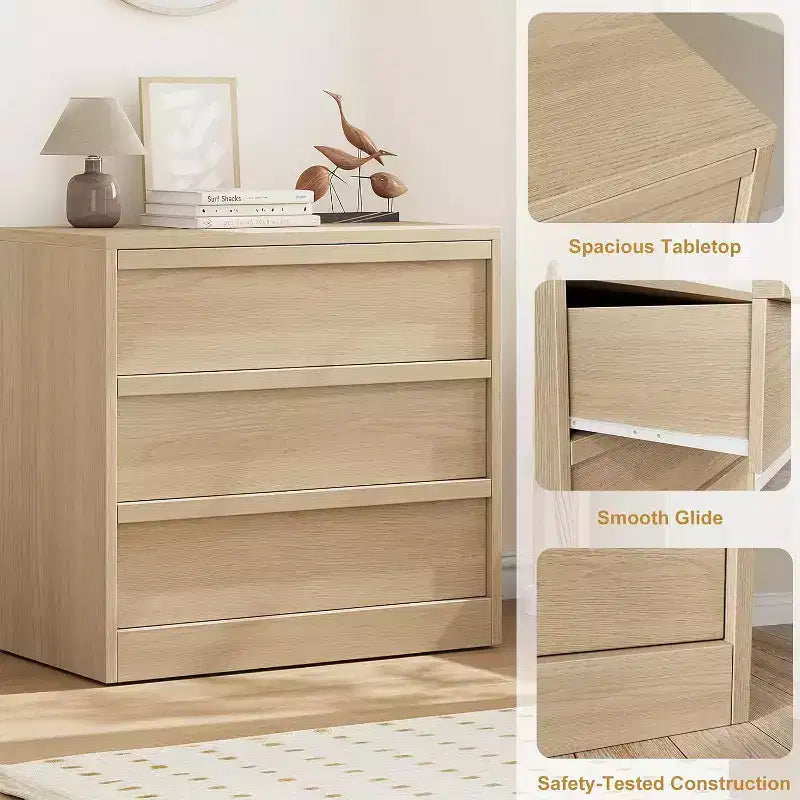 4 Drawer Dresser for Bedroom,Modern Simply Chest of Drawers, Wood Storage Dresser with Deep Drawers for Living Room Hallway Entryway
