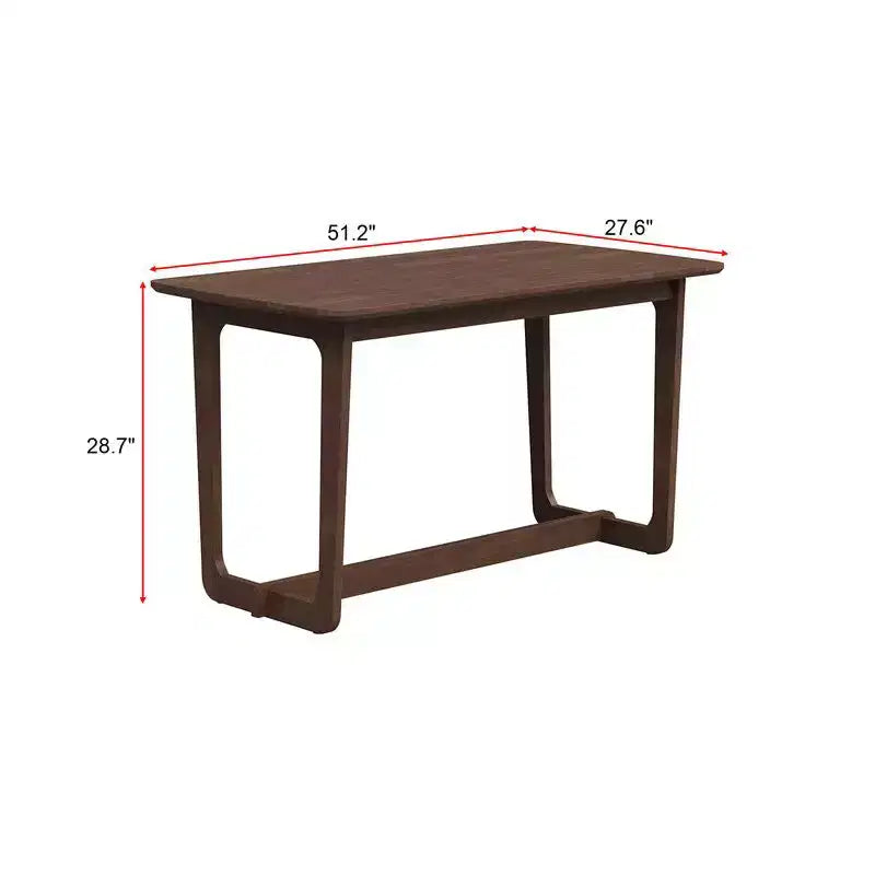 Famapy Classic Utility Rubber Wood Desk with Spacious Surface,Rustic Farmhouse Style Table,Versatile Home Table,Durable for Living Room/Study/Bedroom