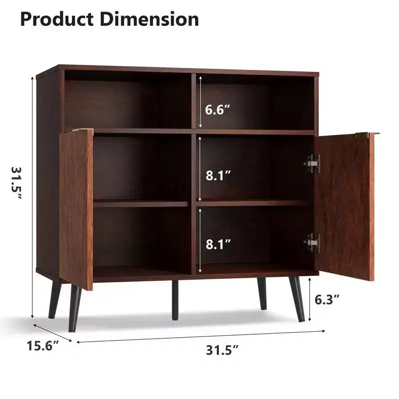 Buffet Cabinet with Drawers(of 2 set), 31.5'' Large Sideboard Buffet Credenza Storage Cabinet