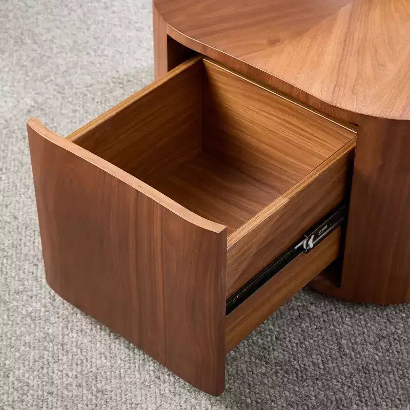 GDFStudio Julian Rustic Wooden Coffee Table with Hidden Drawer