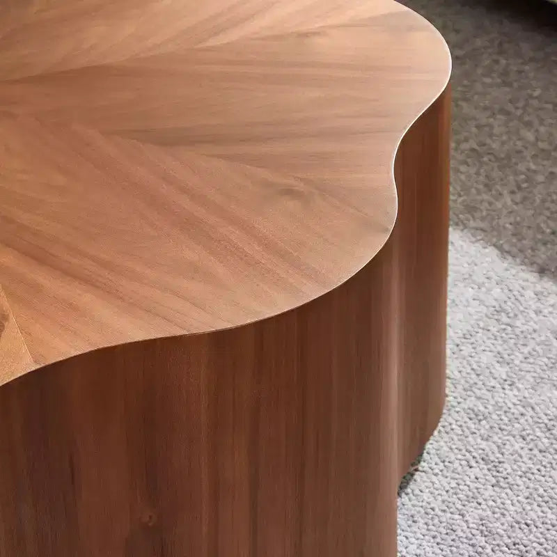 GDFStudio Julian Rustic Wooden Coffee Table with Hidden Drawer