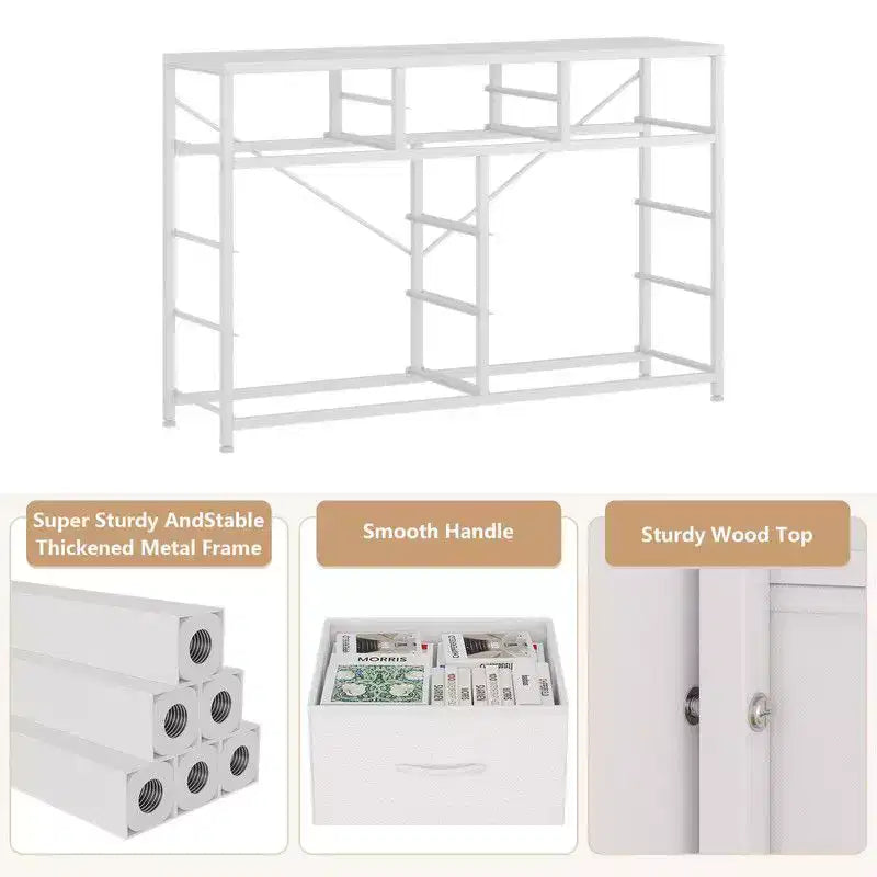 10 Drawers Fabric Dressers for Bedroom, Modern Chest of Drawers