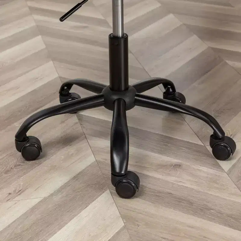 Okak Stylish Armless Office Chair, Ergonomic Desk Chair with Adjustable Height and Wheels, 360 Swivel Chair for Home, Office