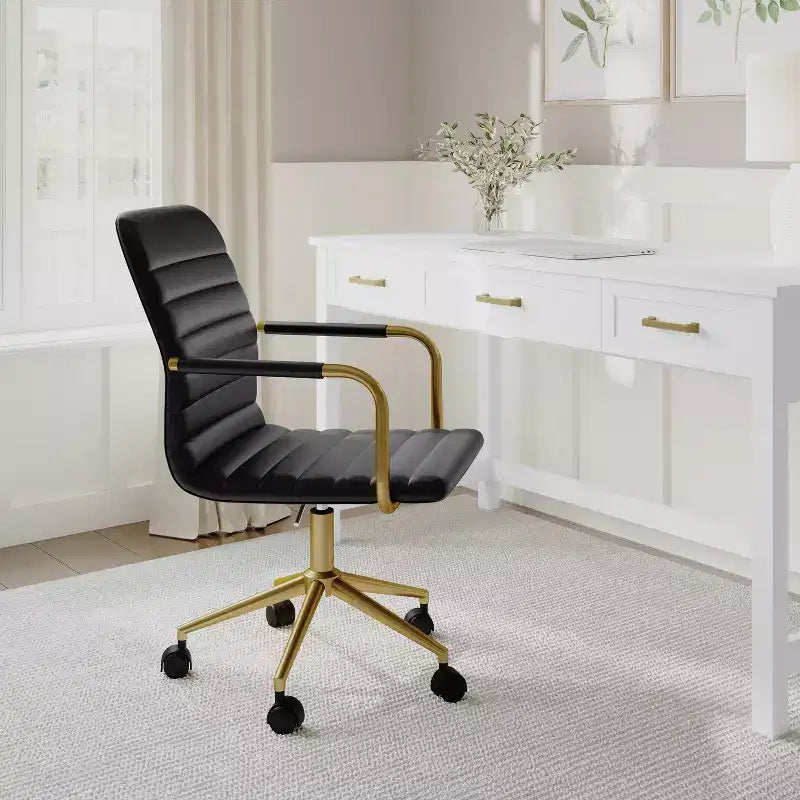 Martha Stewart Taytum Upholstered Office Chair