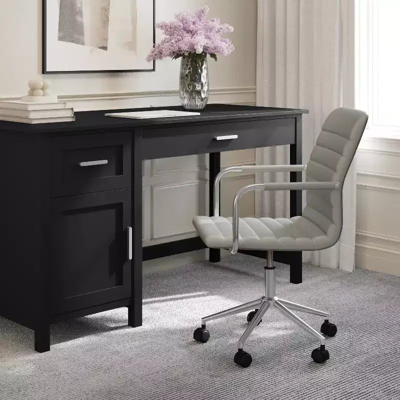 Martha Stewart Taytum Upholstered Office Chair