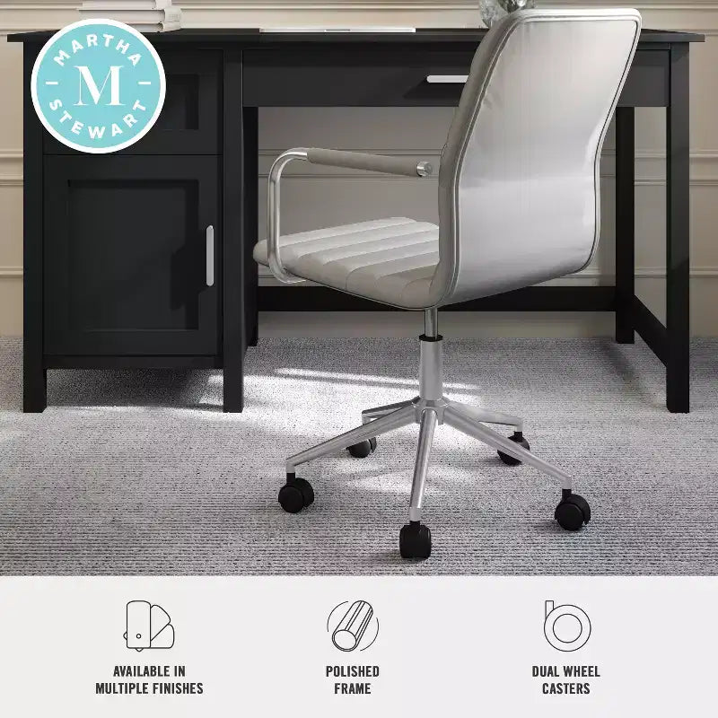 Martha Stewart Taytum Upholstered Office Chair