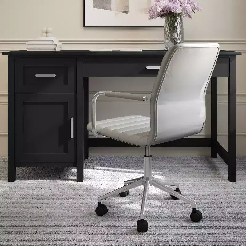 Martha Stewart Taytum Upholstered Office Chair