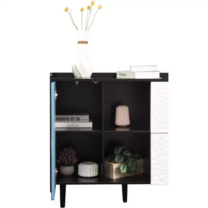 Okak Modern Sideboard Buffet Cabinet, Storage Cabinet with 1 Door and 2 Drawers, Bar Cabinet for Living Room, Entryway, Hallway, Office