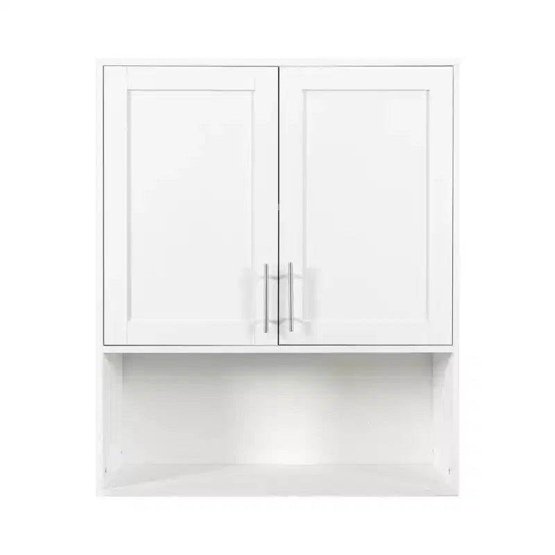 GDFStudio Samuel Modern 31.5'' Bathroom Mirror Cabinet with Facial Tissues Slot, 2 Doors and Adjustable Shelf