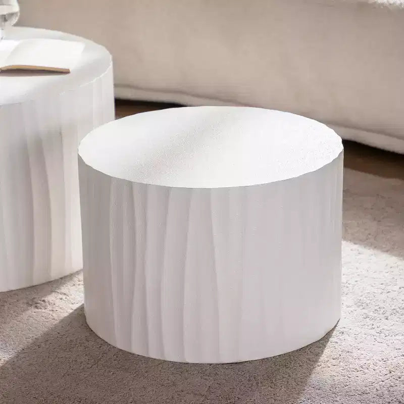 GDFStudio Colbourne 2 Piece Modern Round Wood Coffee Table Set