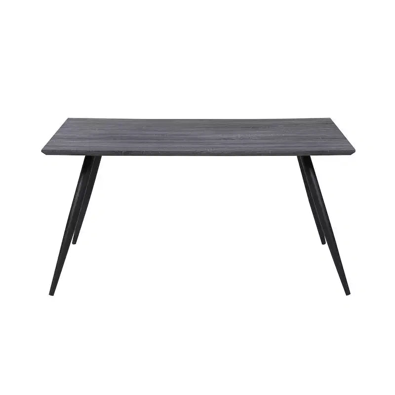 Tavolo da pranzo contemporaneo con piano in melaminico effetto legno