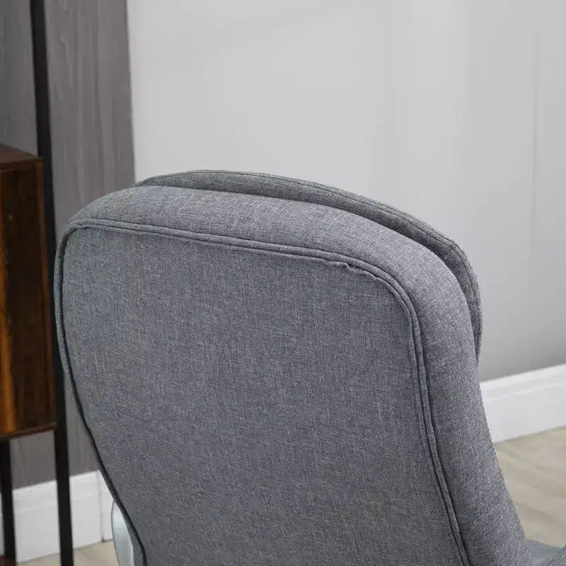 Sedia ergonomica da ufficio con altezza regolabile e braccioli imbottiti, Criss Cross, Grigia