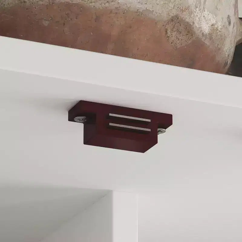 Mobile Lavabo Moderno a Doppia Anta con Vano Contenitore Girevole, Organizer per Trucchi