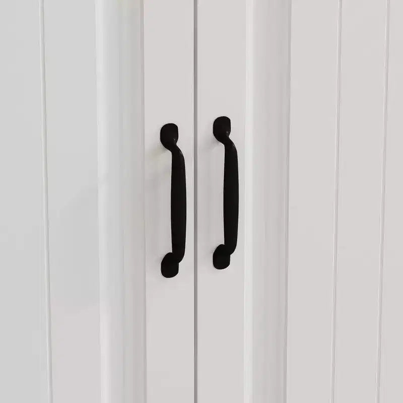 Mobile Lavabo Moderno a Doppia Anta con Vano Contenitore Girevole, Organizer per Trucchi
