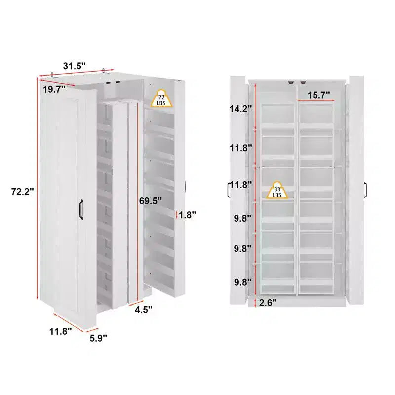 Mobile Lavabo Moderno a Doppia Anta con Vano Contenitore Girevole, Organizer per Trucchi