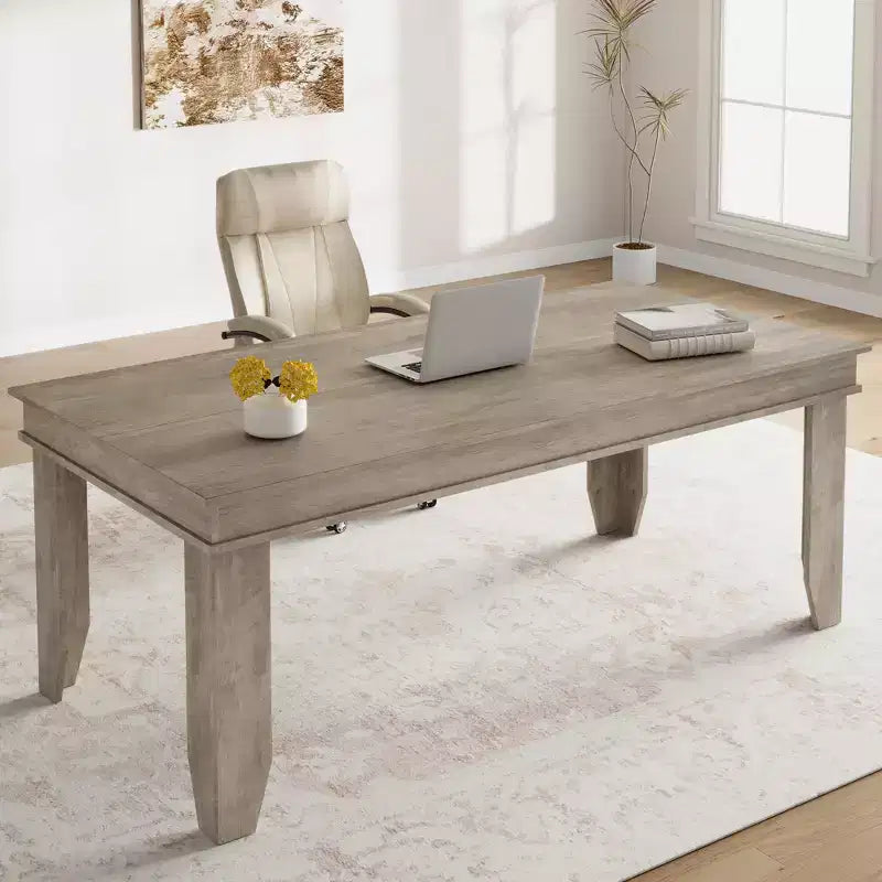 Tavolo da Pranzo Rettangolare da 180 cm per 6-8 Persone, Stile Rustico