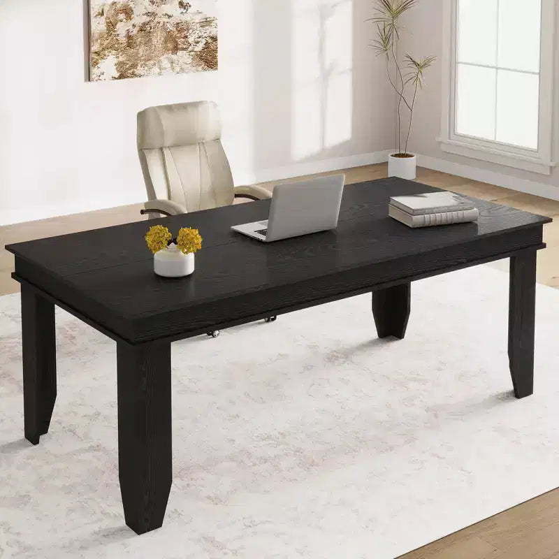 Tavolo da Pranzo Rettangolare da 180 cm per 6-8 Persone, Stile Rustico