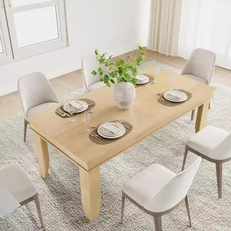 Tavolo da Pranzo Rettangolare da 180 cm per 6-8 Persone, Stile Rustico