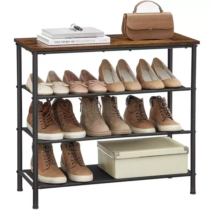 Scarpiera a 4/5 livelli per 12-16 paia, organizer per scarpe da ingresso