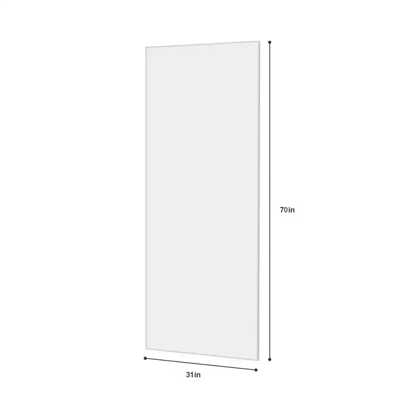 Specchio da Parete a Corpo Intero Antisfondamento 70x31" con Cornice in Lega di Alluminio