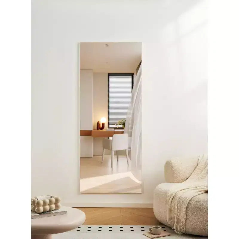 Specchio da Parete a Corpo Intero Antisfondamento 70x31" con Cornice in Lega di Alluminio