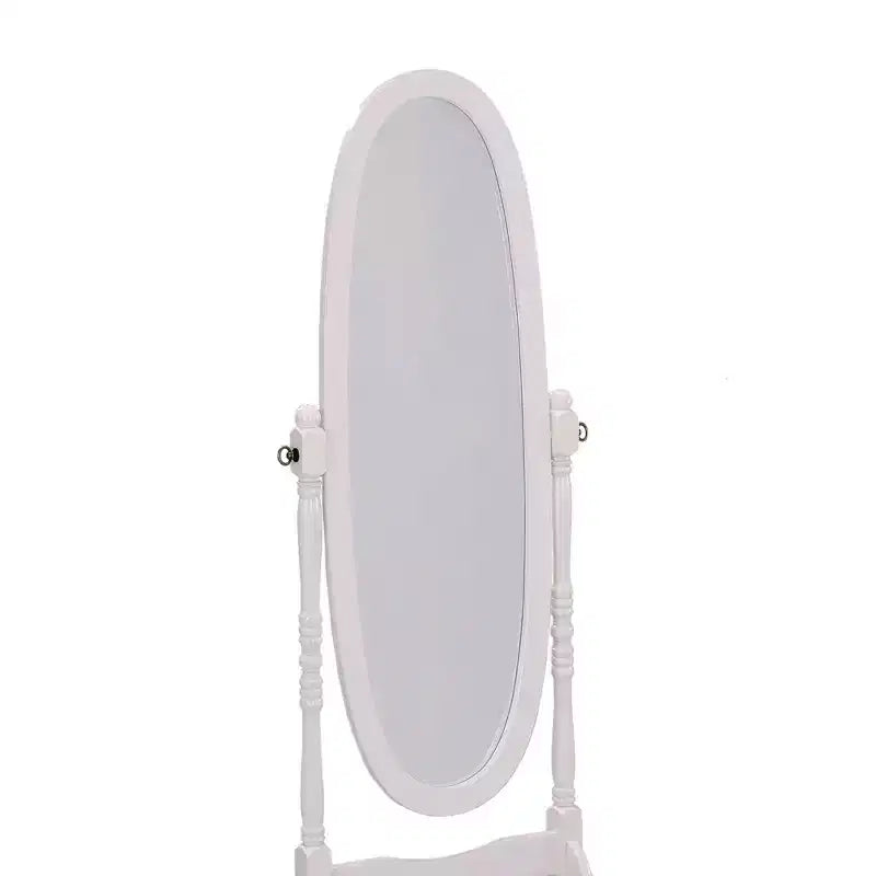 Specchio a figura intera da 150,5 cm con supporto in legno, specchio da terra