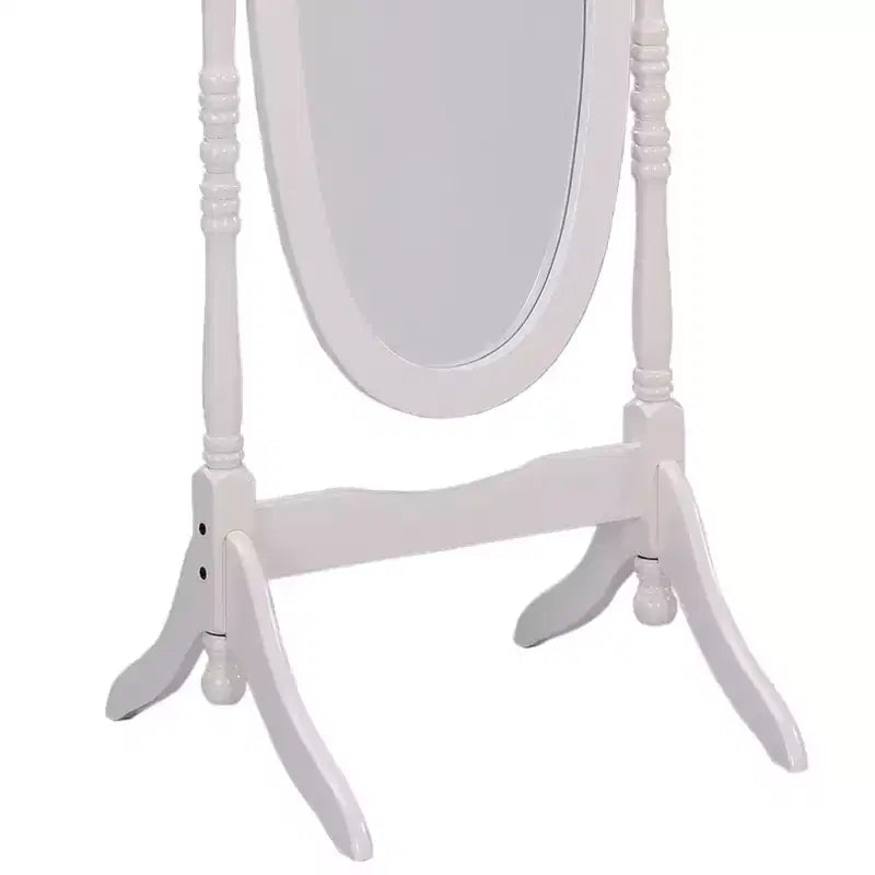 Specchio a figura intera da 150,5 cm con supporto in legno, specchio da terra