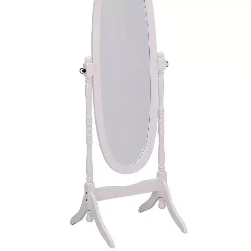 Specchio a figura intera da 150,5 cm con supporto in legno, specchio da terra