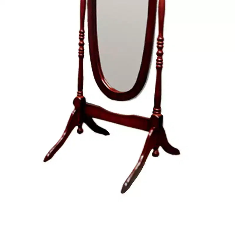 Specchio a figura intera da 150,5 cm con supporto in legno, specchio da terra
