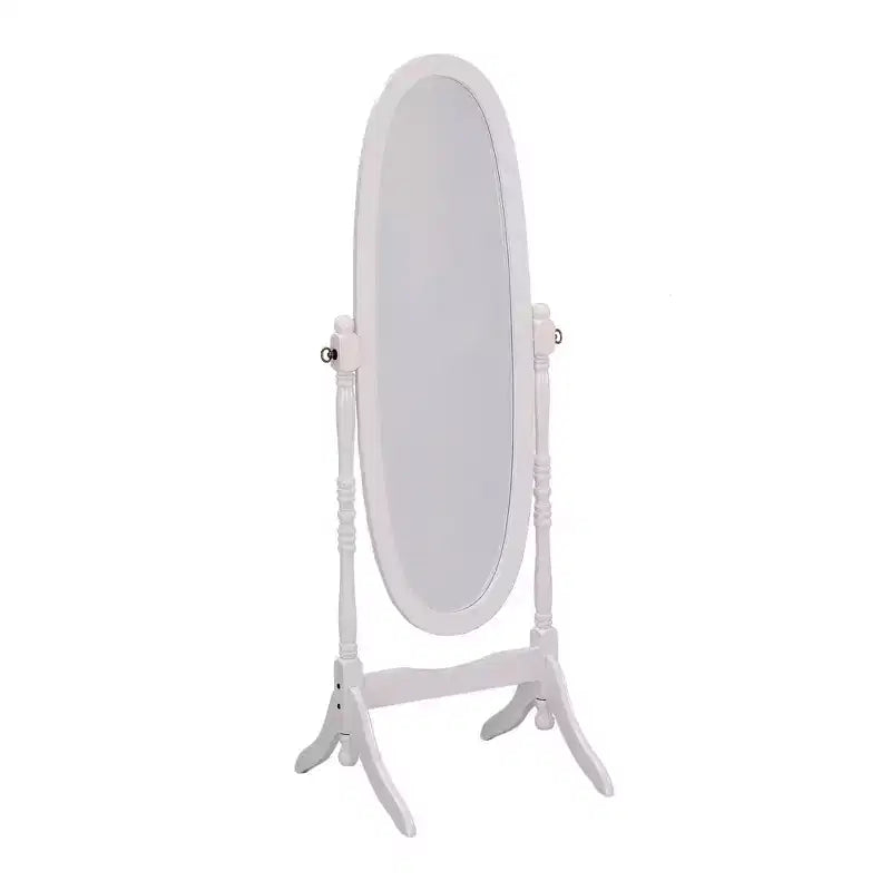 Specchio a figura intera da 150,5 cm con supporto in legno, specchio da terra