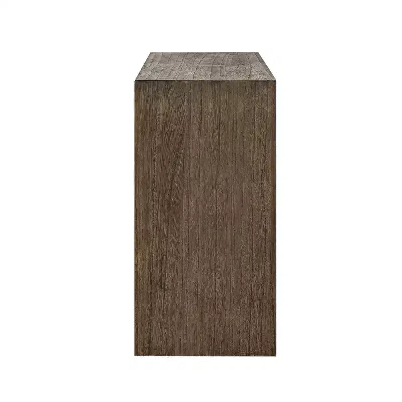 Okak Modern Console Table with Paulownia Veneer, Entryway Table with Unique Design and Thick Tabletop, Accent Table for Foyer, Living Room