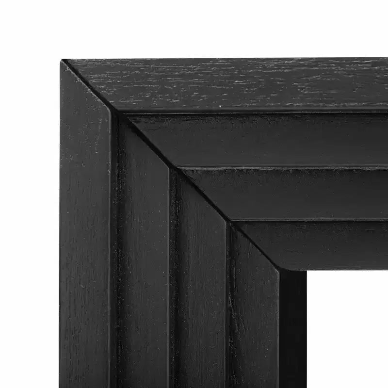 Okak Modern Console Table with Paulownia Veneer, Entryway Table with Unique Design and Thick Tabletop, Accent Table for Foyer, Living Room