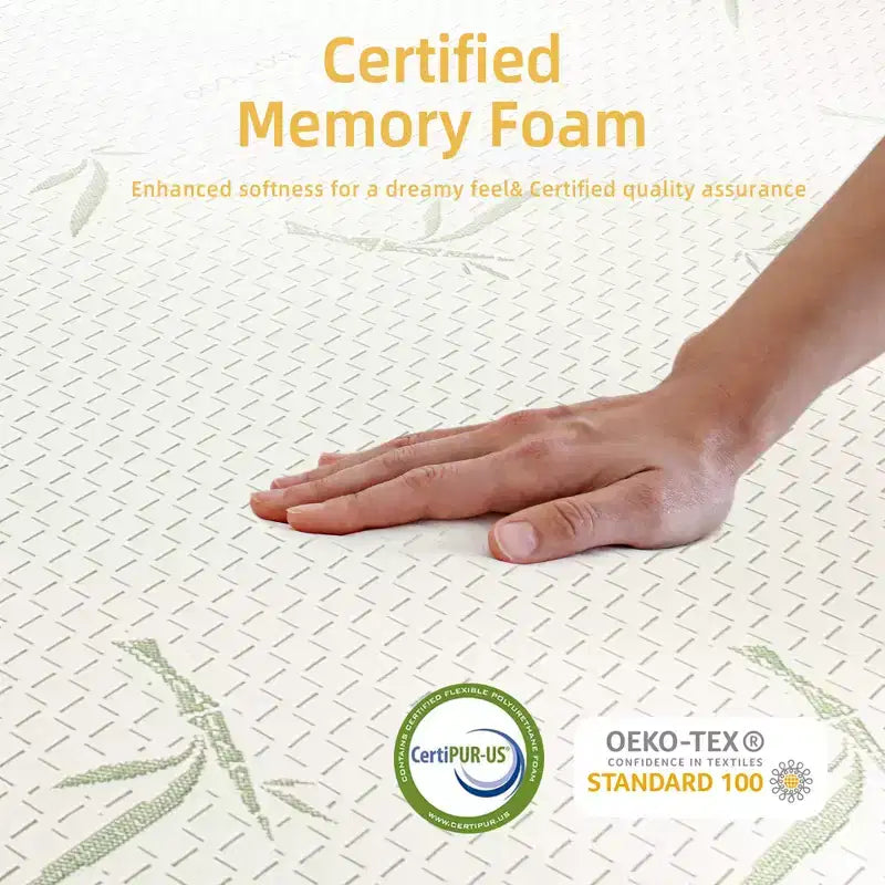 SUGIFT 8 Gel Memory Foam Mattress in a Box with Cooling Gel, Medium Firm Support and CertiPUR Certified