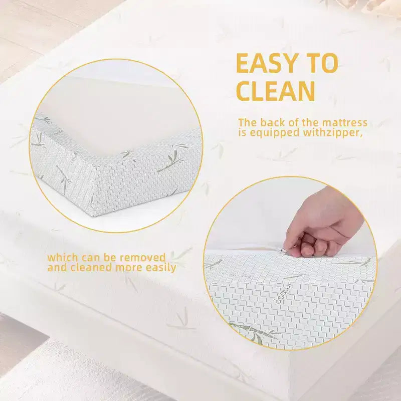 SUGIFT 8 Gel Memory Foam Mattress in a Box with Cooling Gel, Medium Firm Support and CertiPUR Certified