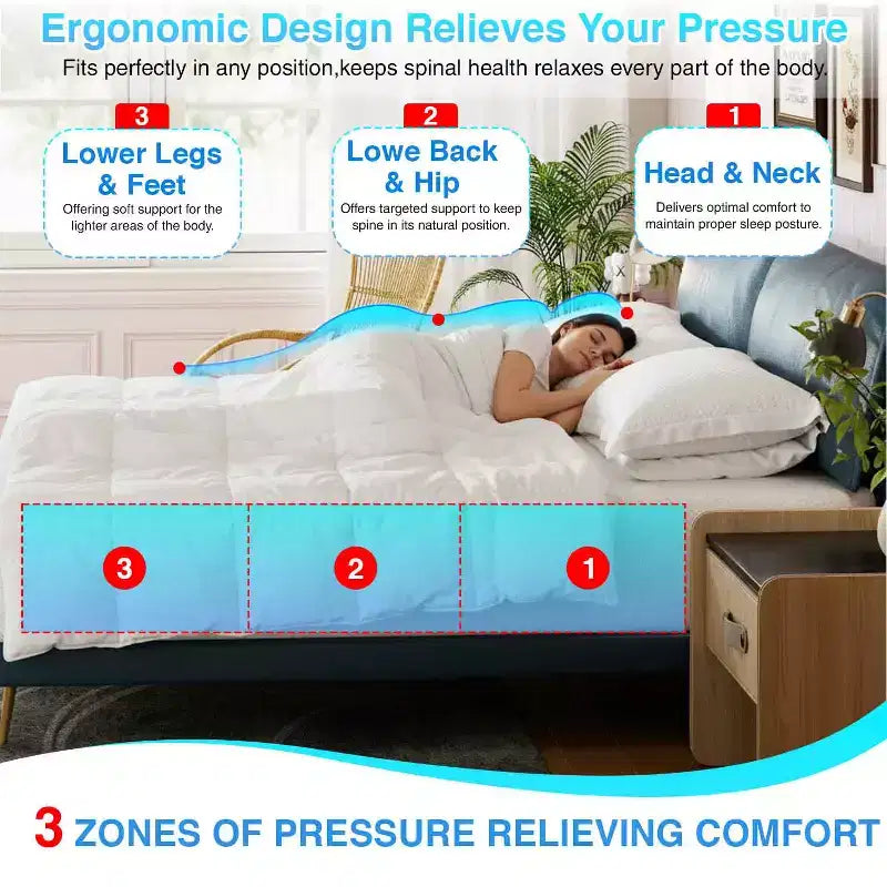 BestMassage 12 Inch Mattress Bamboo Charcoal Memory Foam Mattress Medium Firm Mattress CertiPUR-US Certified