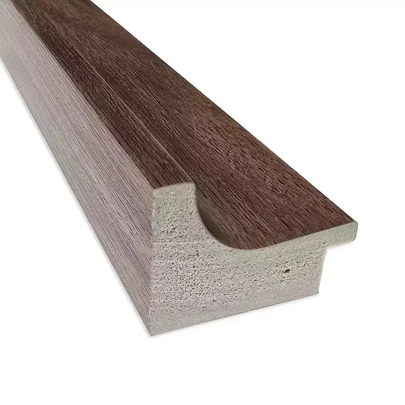 Specchio da parete per bagno smussato stretto e piccolo, marrone medio, 27,25 x 21,25 pollici.